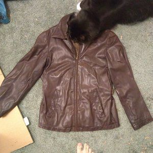 Chocolate Brown Genuine Leather Jacket